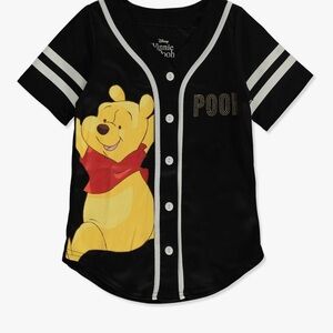 DISNEY Kids Winnie the Pooh NWOT Blk Size 7/8 Jersey